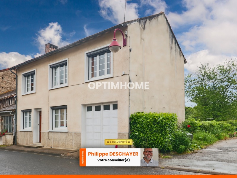 Maison de Villlage de  91,5 m² - 5 pièces - 3 Chambres - Garage - Dépendances - Jardin 300 m² -  ORADOUR SAINT GENEST (87)