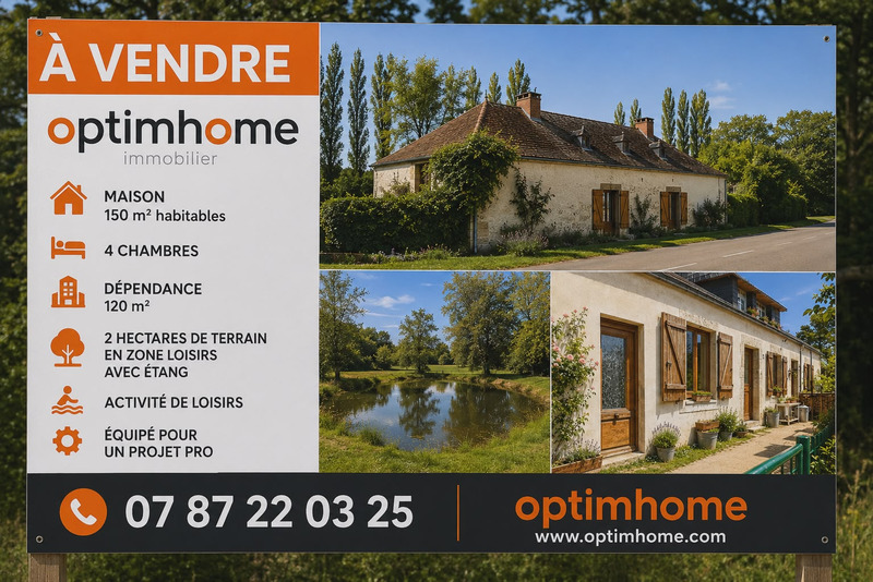 SAINT-ARMEL (56) – Propriété de caractère, 4 Chambres avec 2 hectares de terrain à 2 minutes de la mer