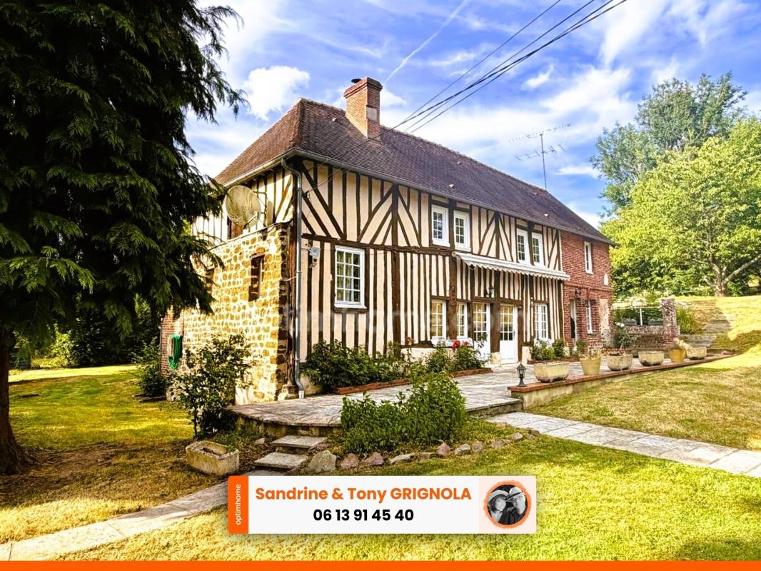 Maison normande de caractère de 121 m² avec 4 chambres, vie de plain-pied, Le Mesnil-Guillaume (14100), à moins de 10 minutes de Lisieux