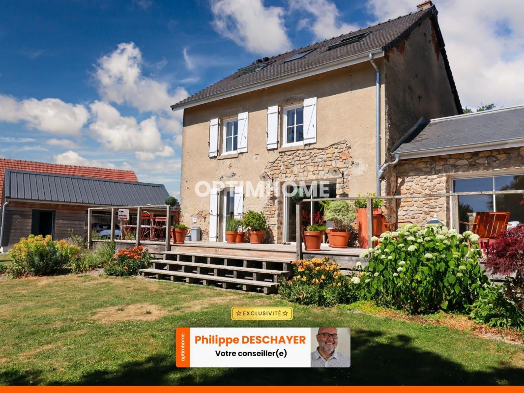 Maison de Charme - 132 m² - 6 pièces - 4 Chambres - Carport Double - Terrain 1256 m² -SAINT HILAIRE LA TREILLE (87)