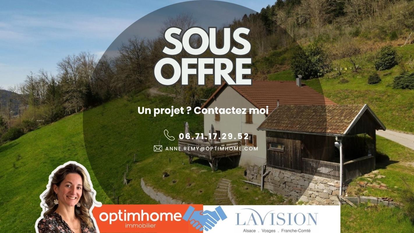 SOUS OFFRE - FERMETTE VOSGIENNE EN PIERRE À VENDRE – SAPOIS – 95 m² – TERRAIN 8 370 m² – VUE DOMINANTE SUR LES MONTAGNES