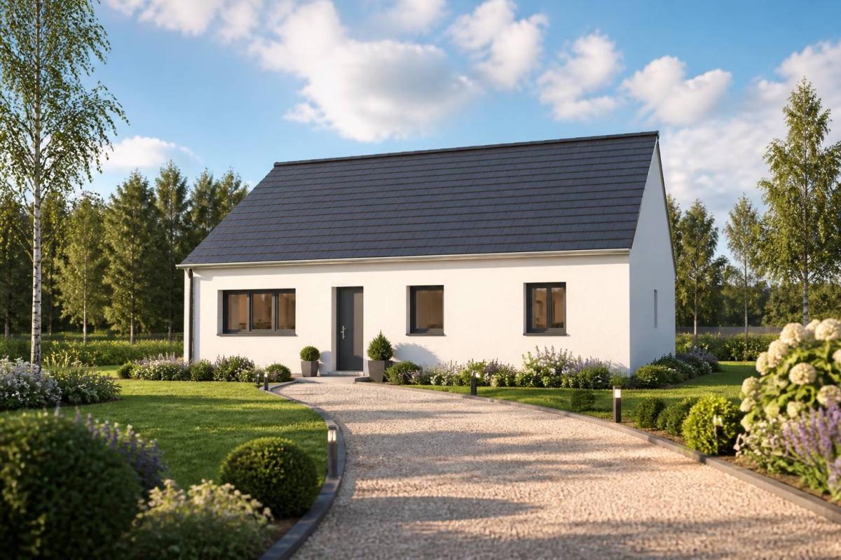 Maison neuve 90 m² – 3 chambres – Terrain + Maison