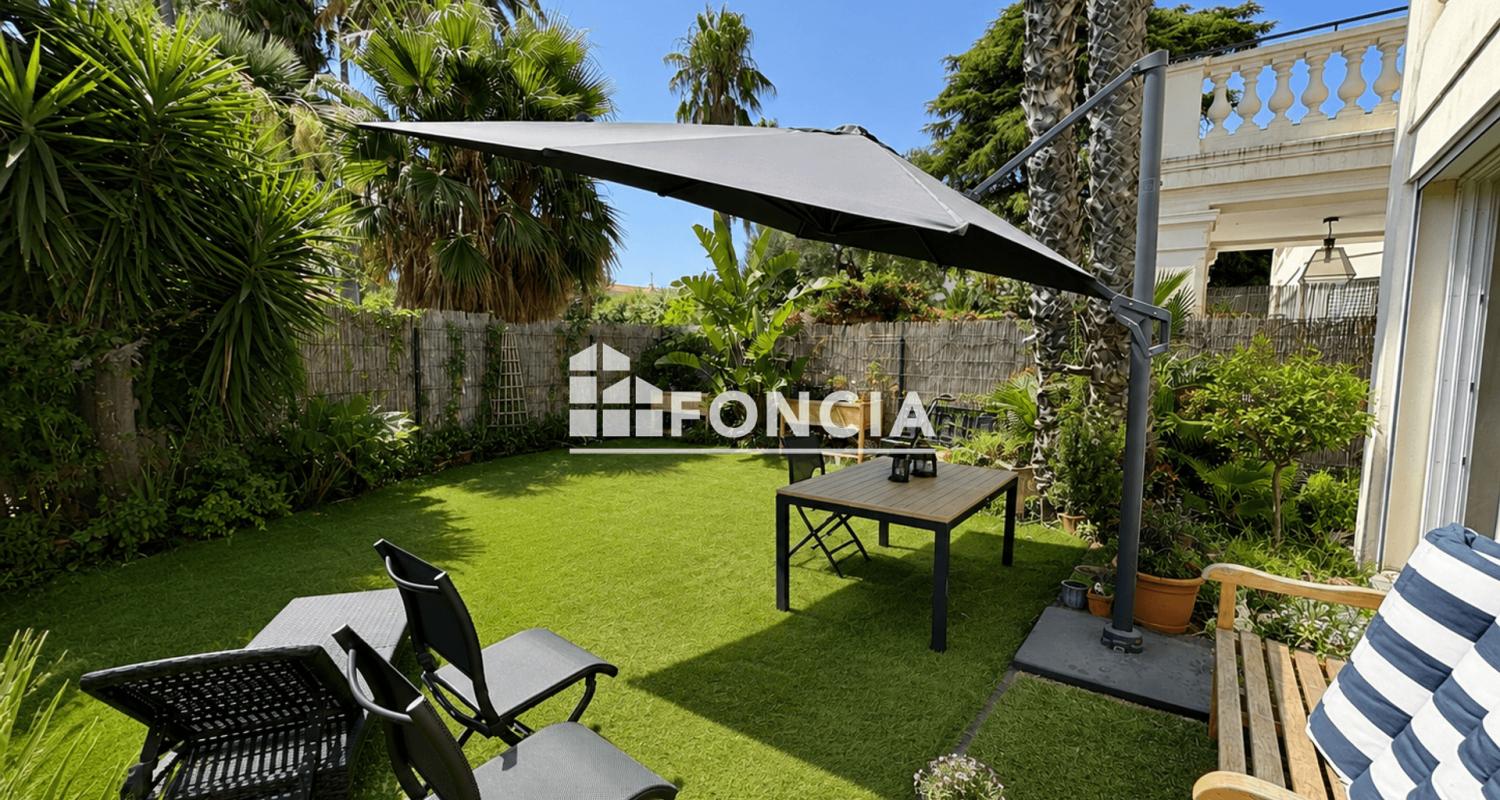 JUAN-LES-PINS BADINE 3 PIECES RECENT AVEC JARDIN