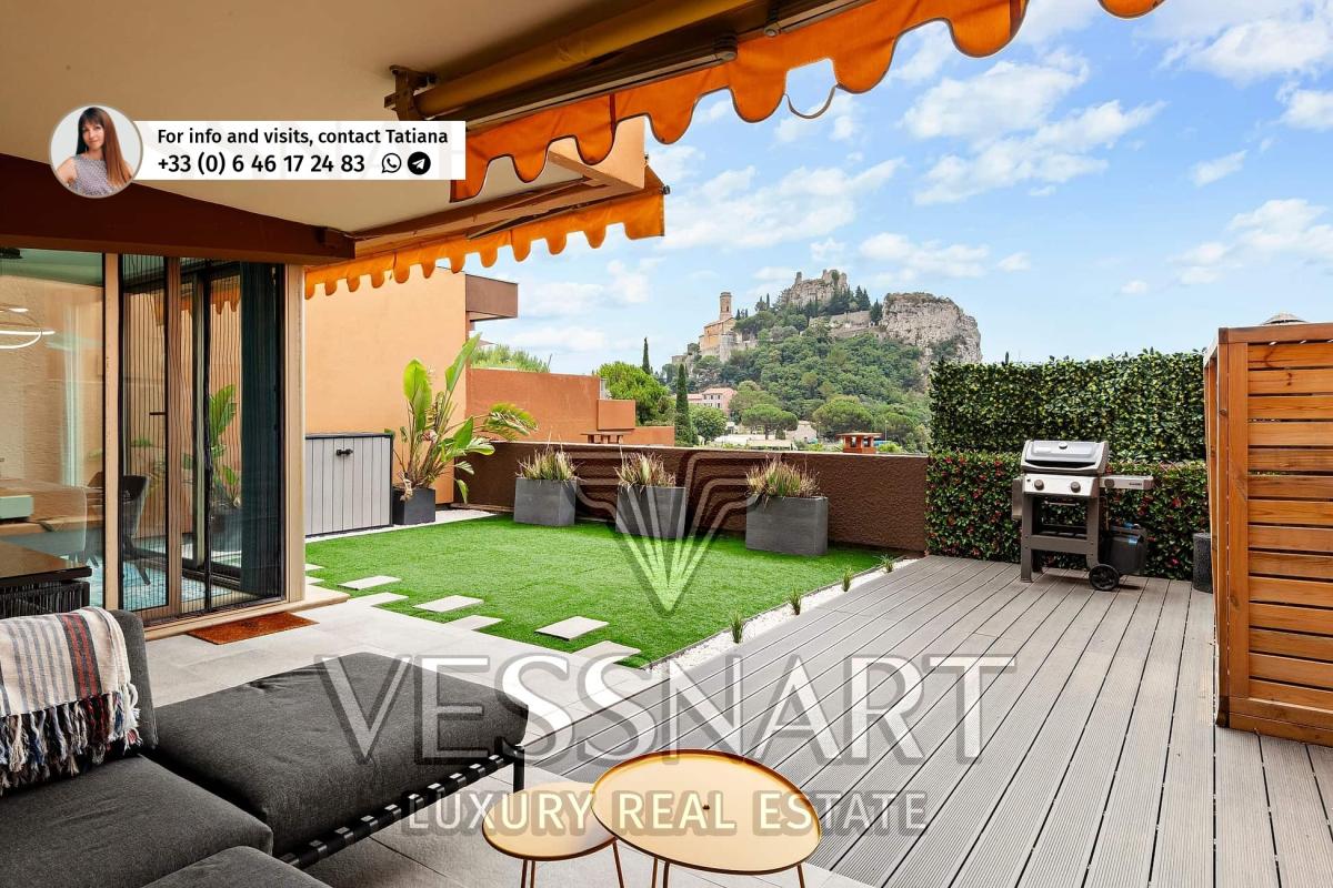 Appartement avec vue mer/village dans une residence avec piscine
