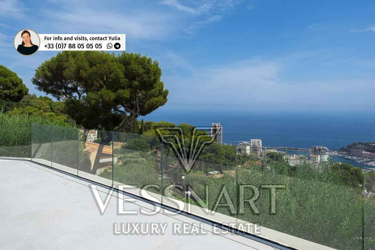 Villa contemporaine avec panorama exceptionnel sur Monaco