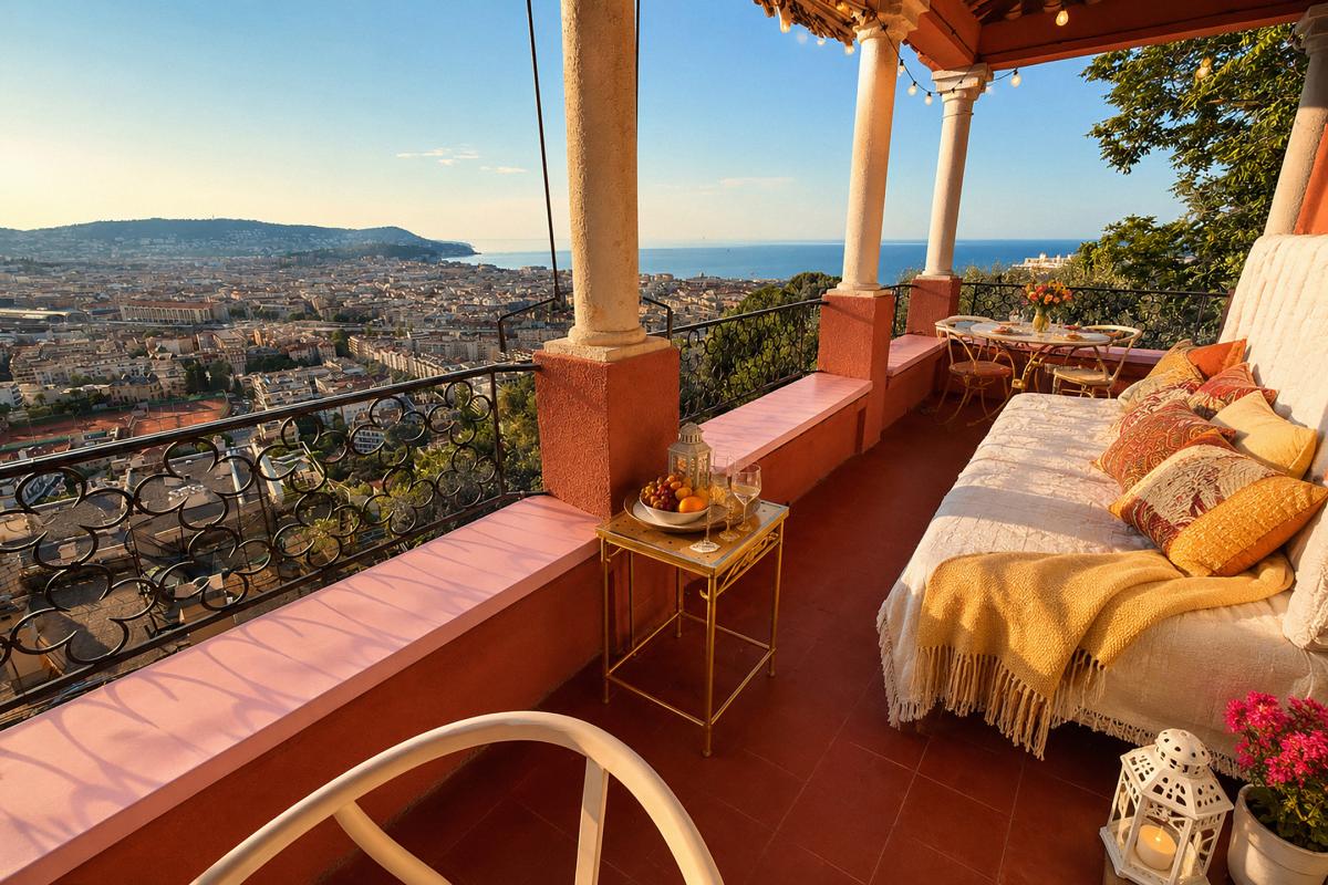 Parc Impérial – Villa de caractère avec vue mer panoramique