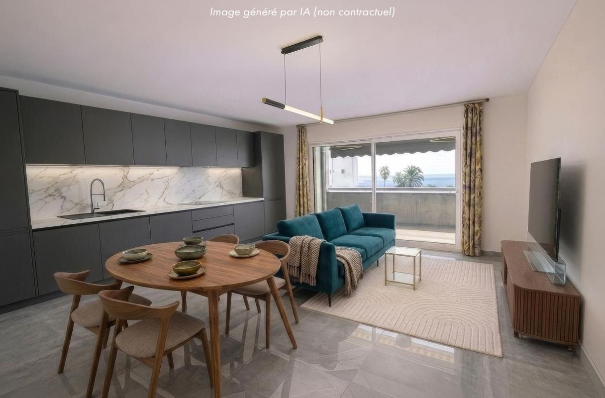 T2 de 63m² traversant et lumineux