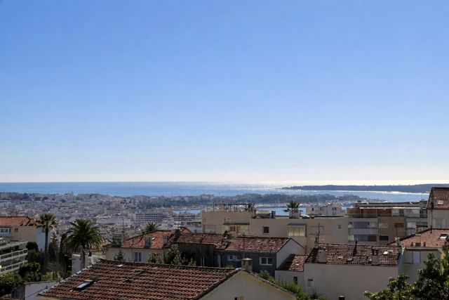 CANNES APPARTEMENT 3P VUE MER DERNIER ETAGE-PISCINE