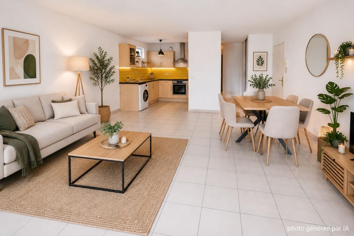 4 pièces avec terrasse, parking et cave