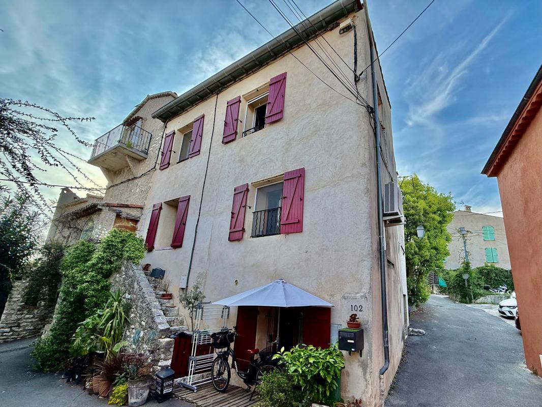 LA COLLE SUR LOUP - Maison de village R+2 86 m² - 4 Pièces - Vue St Paul de Vence