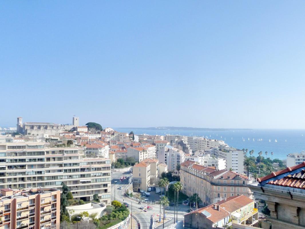 Studio atypique 55 m² avec mezzanine, dernier étage, terrasse vue mer – Château Vallombrosa, Cannes Bas Croix des Gardes ✨