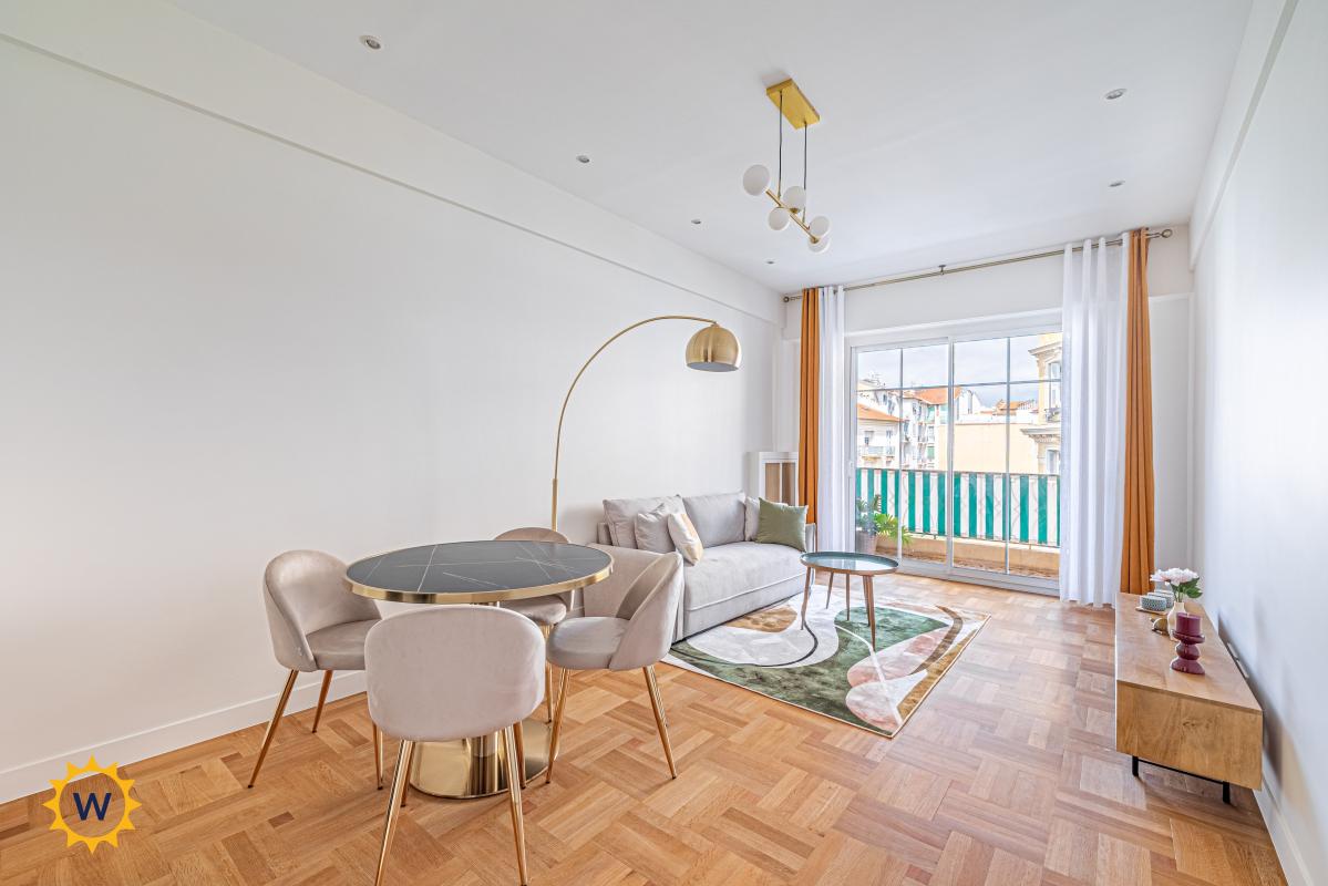Nice Fleurs-Gambetta – 3 pièces rénové avec balcons