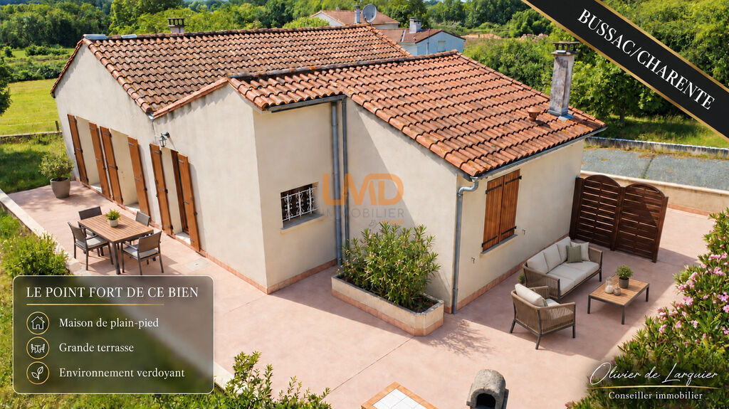 Maison de plain pied Bussac sur Charente