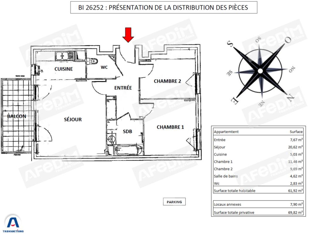 Appartement 3 pièces 62.10m² carrez avec balcon et parking à CERGY - Photo 3