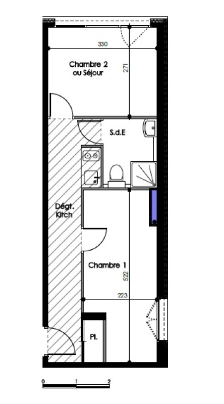 Appartement à louer, 1 pièces, 26 m², Montpellier