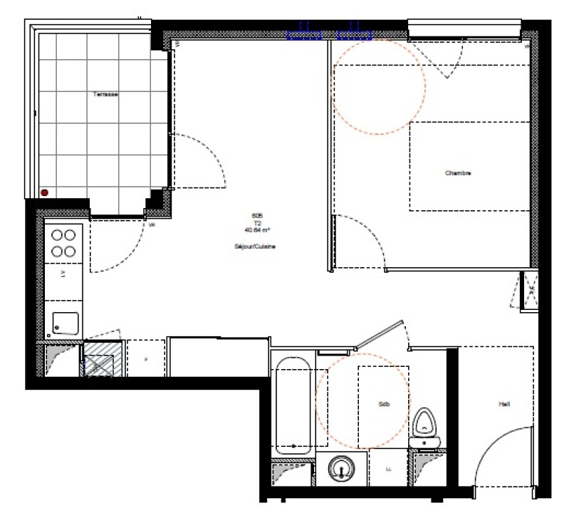 Appartement à louer, 2 pièces, 40 m², Chambery