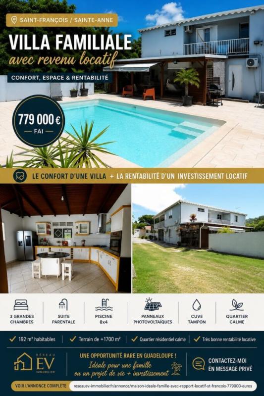 Maison à vendre, 5 pièces, 192 m², Saint Francois