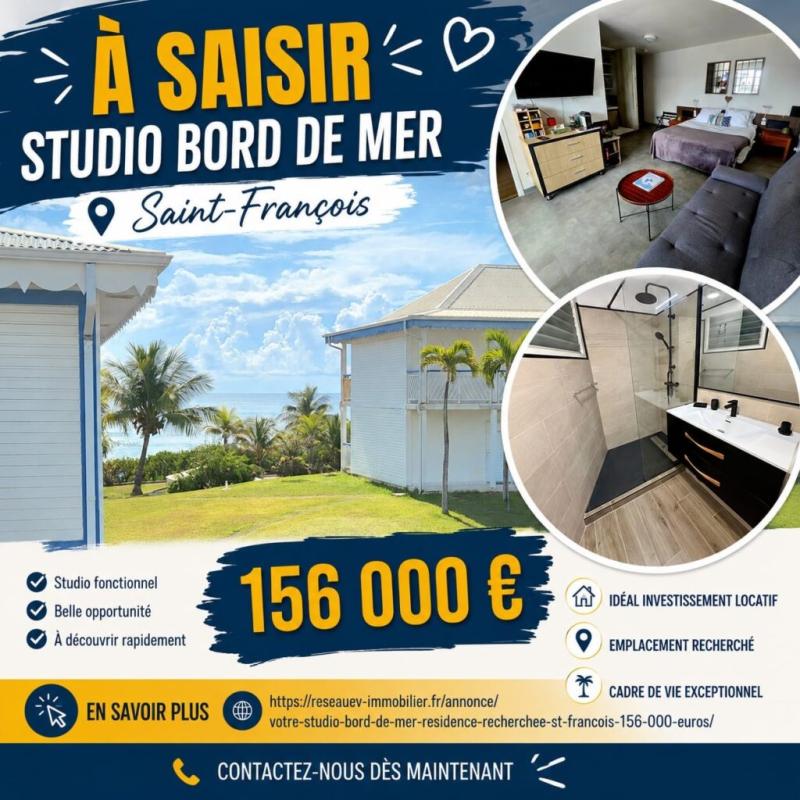 Appartement à vendre, 2 pièces, 25 m², Saint Francois