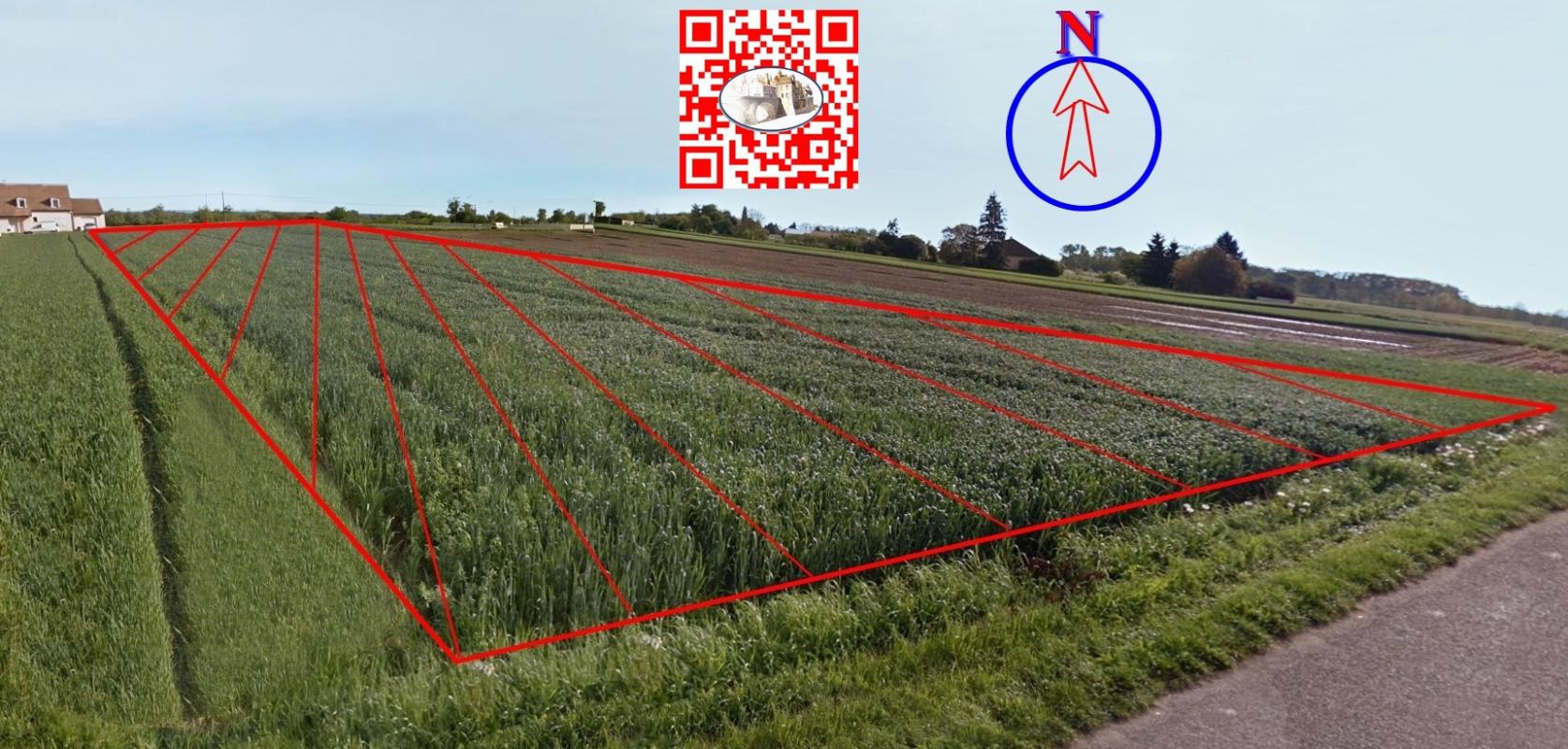 Terrain à bâtir avec CU opérationnel accordé - viabilités devant le terrain de 1861 m² - seulement 17,46 euros /m²
