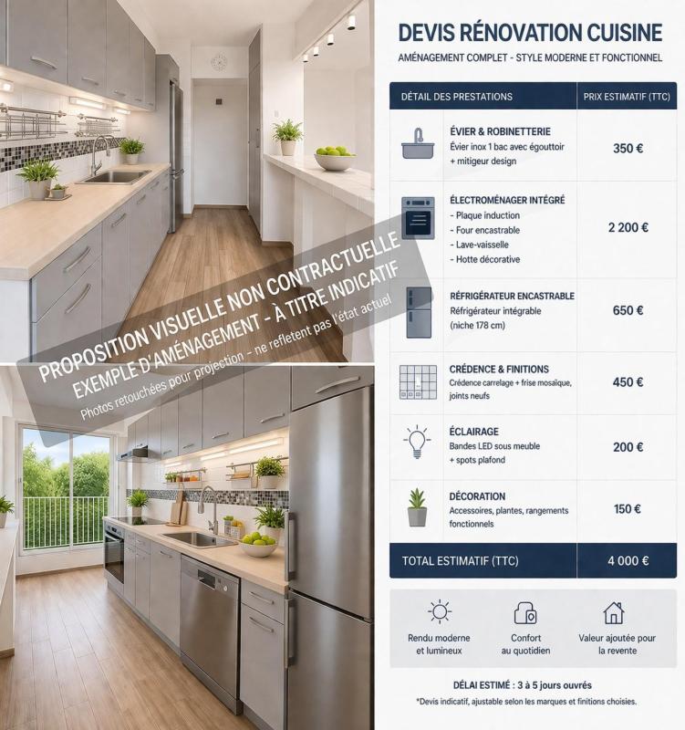 F2 lumineux avec balcon – Cergy Préfecture - Photo 4