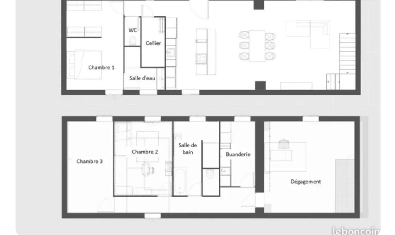 Maison d’environ 160 m2 entièrement rénové sur un terrain de 350m2 - Photo 2