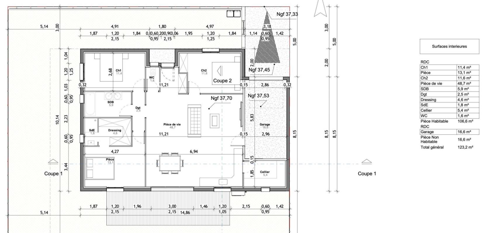 Villa neuve de 106 M2 3 chambres terrain de 400 M2 - Photo 2