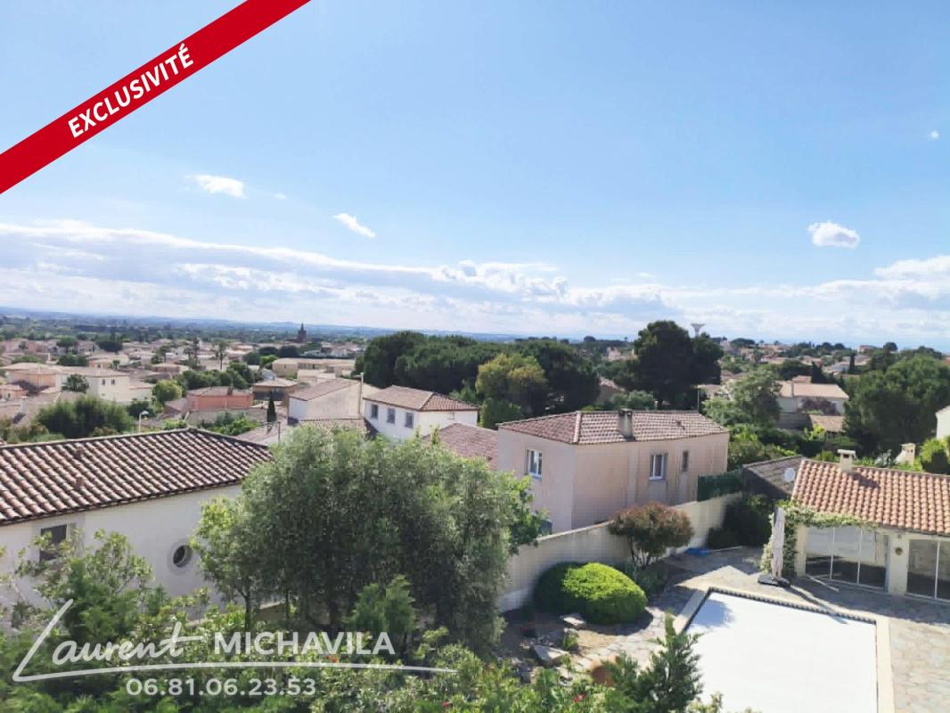 PORTIRAGNES — Maison exceptionnelle 100 m² — 451 m² de terrain — Vue mer et montagne - Photo 4