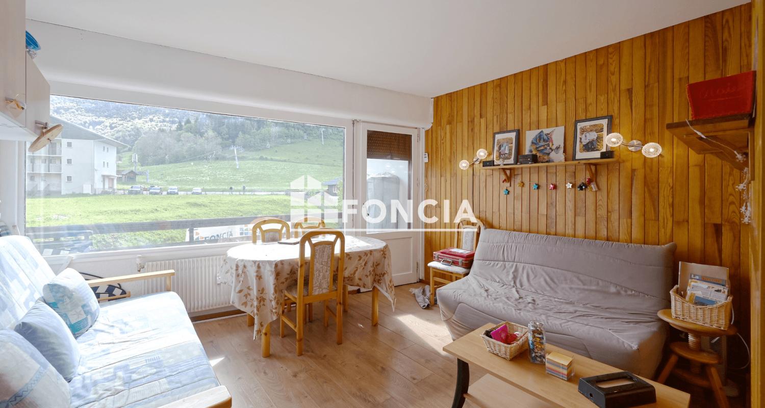 EXCLUSIVITE FONCIA Aillon-le-Jeune (73) – Studio de 30m² avec balcon votre pied-à-terre à la montagne face aux sommets !