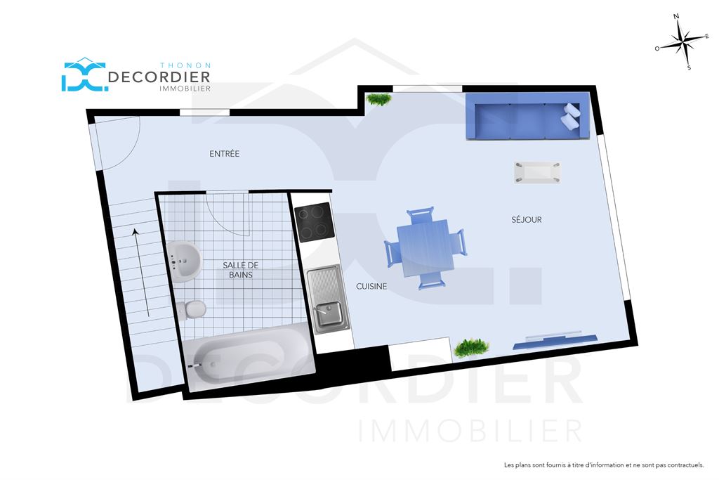 THONON-LES-BAINS APPARTEMENT T2 BIS 43.25 M²