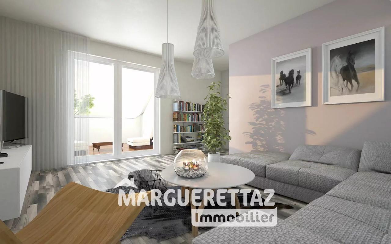 Appartement à vendre, 3 pièces, 61 m², Messery