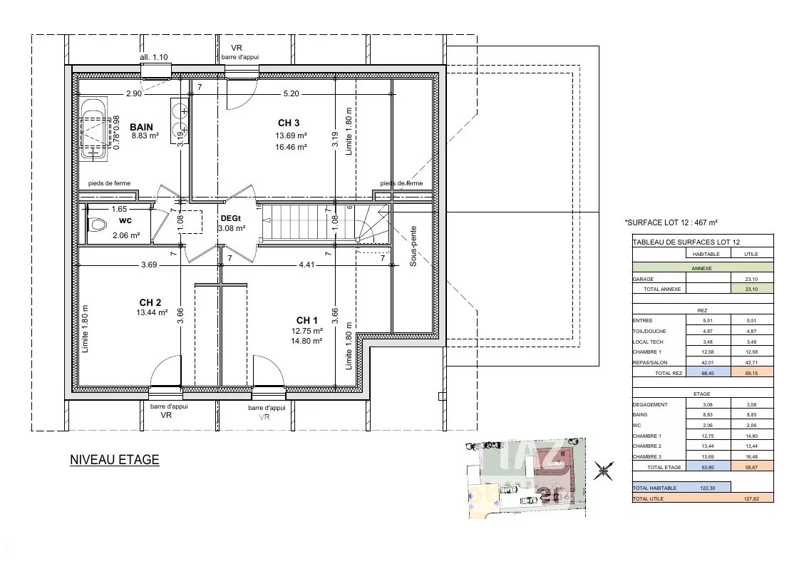 Lumineuse maison individuelle, au calme, 4 chambres, 2 sdb/sde - Photo 4