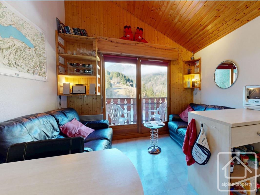 Appartement au pied des pistes d’une station familiale, avec parking couvert