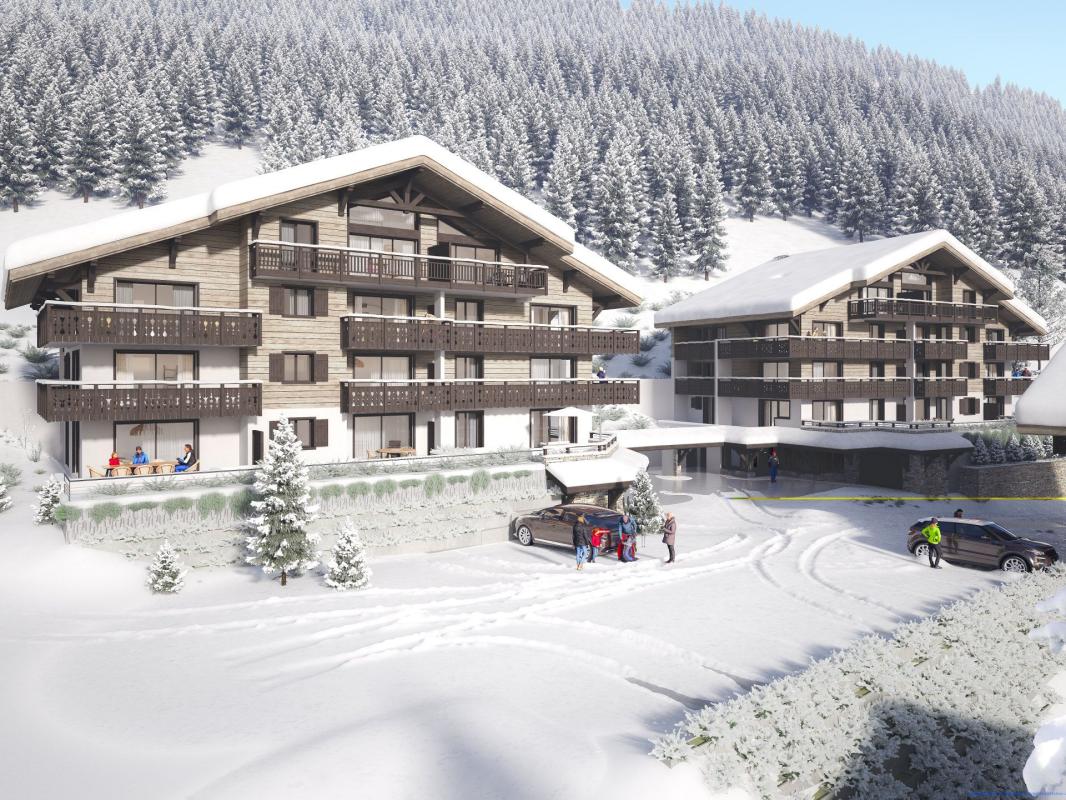 Résidence de 4 bâtiments proposant des appartements neufs et située à La Chapelle d'Abondance