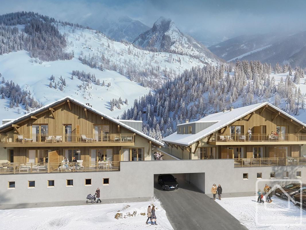Une opportunité d’acquérir l’un des dix appartements neufs situés dans le hameau ensoleillé et paisible de Richebourg