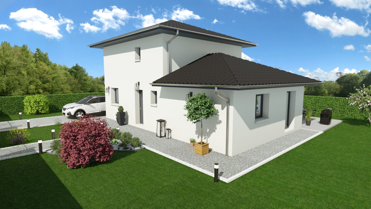 Maison neuve à Marcellaz : grand séjour, 3/4 ch, nombreux rangements