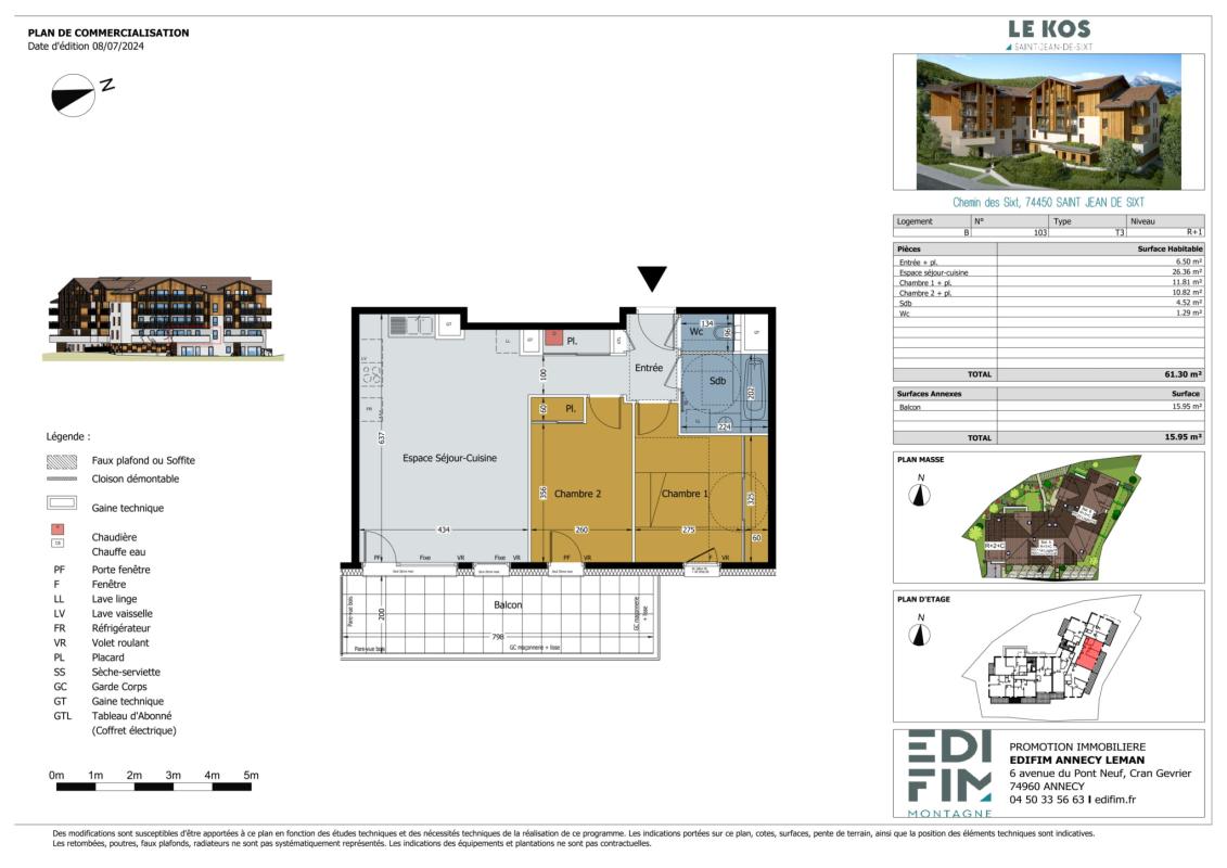 Bel appartement en plein centre de Saint-Jean-de-Sixt - Photo 3