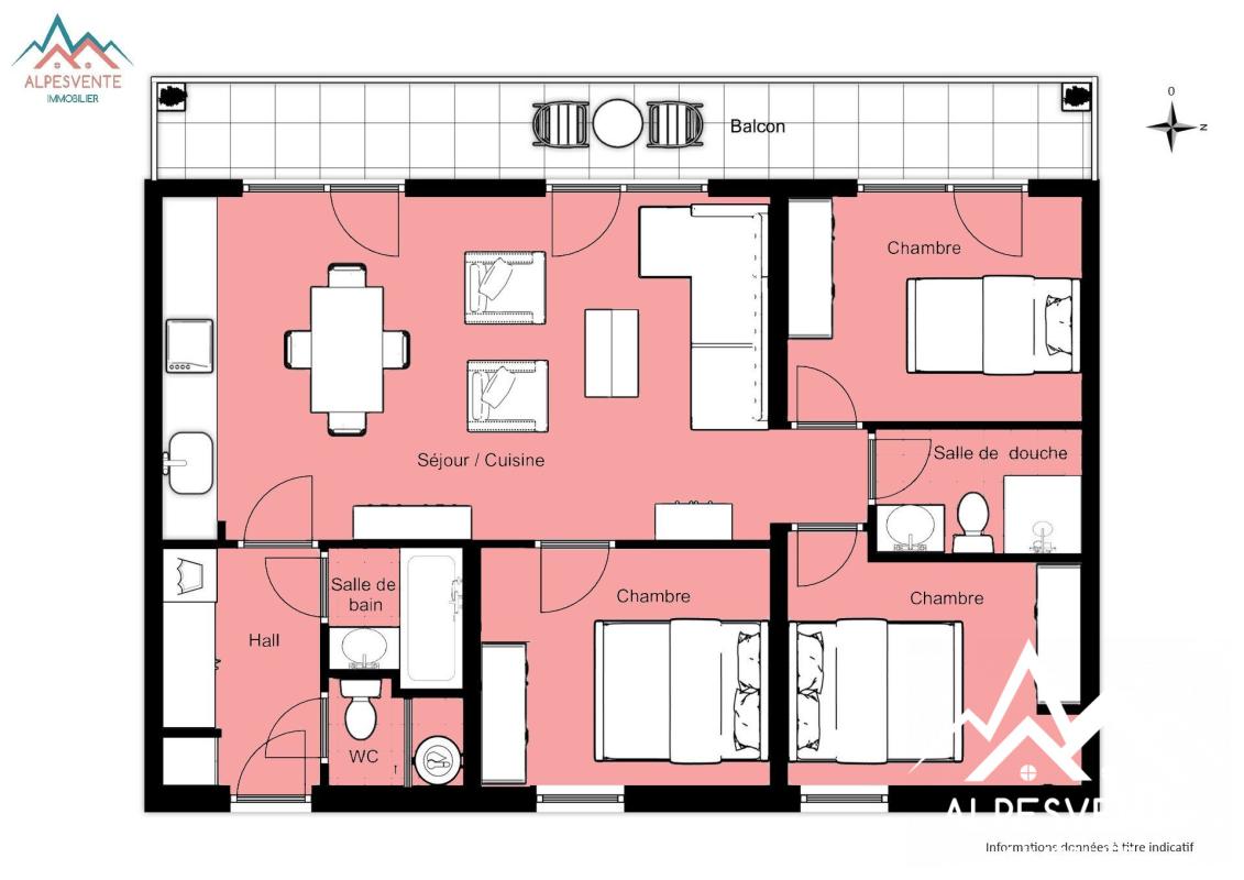 Appartement Grand Cerf 70 - Photo 3