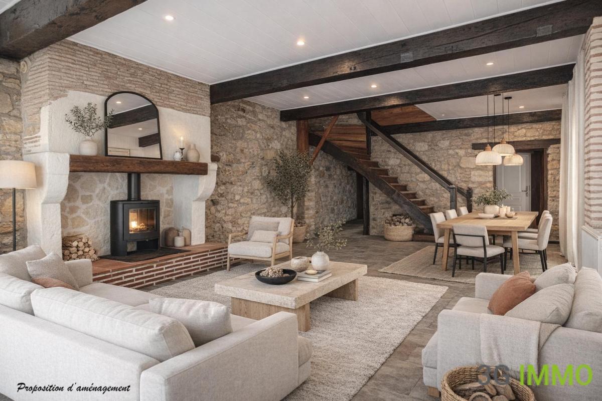 Maison en pierre 5 pièces