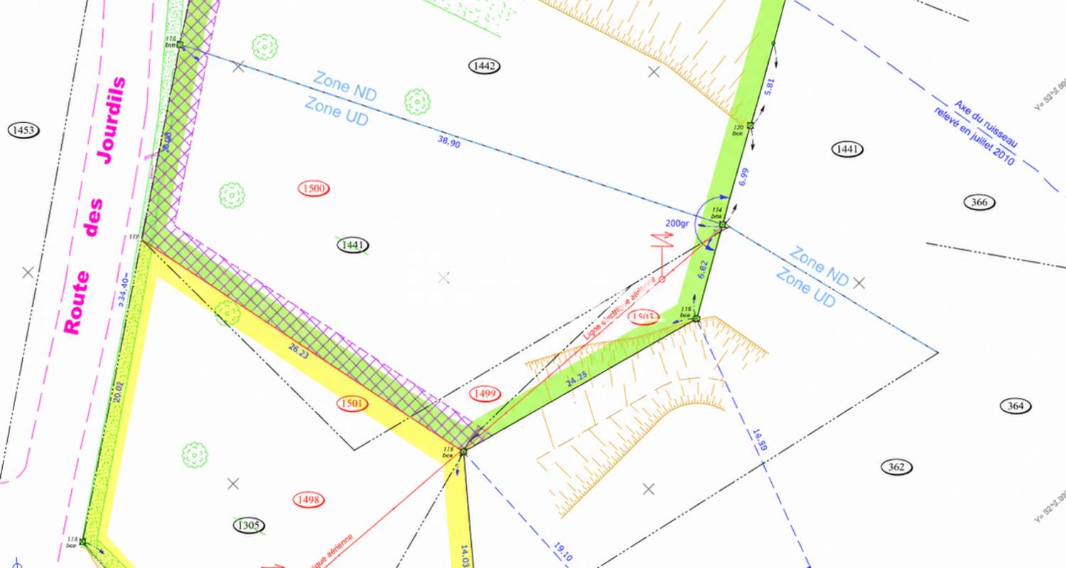 Terrain constructible 1 740 m2