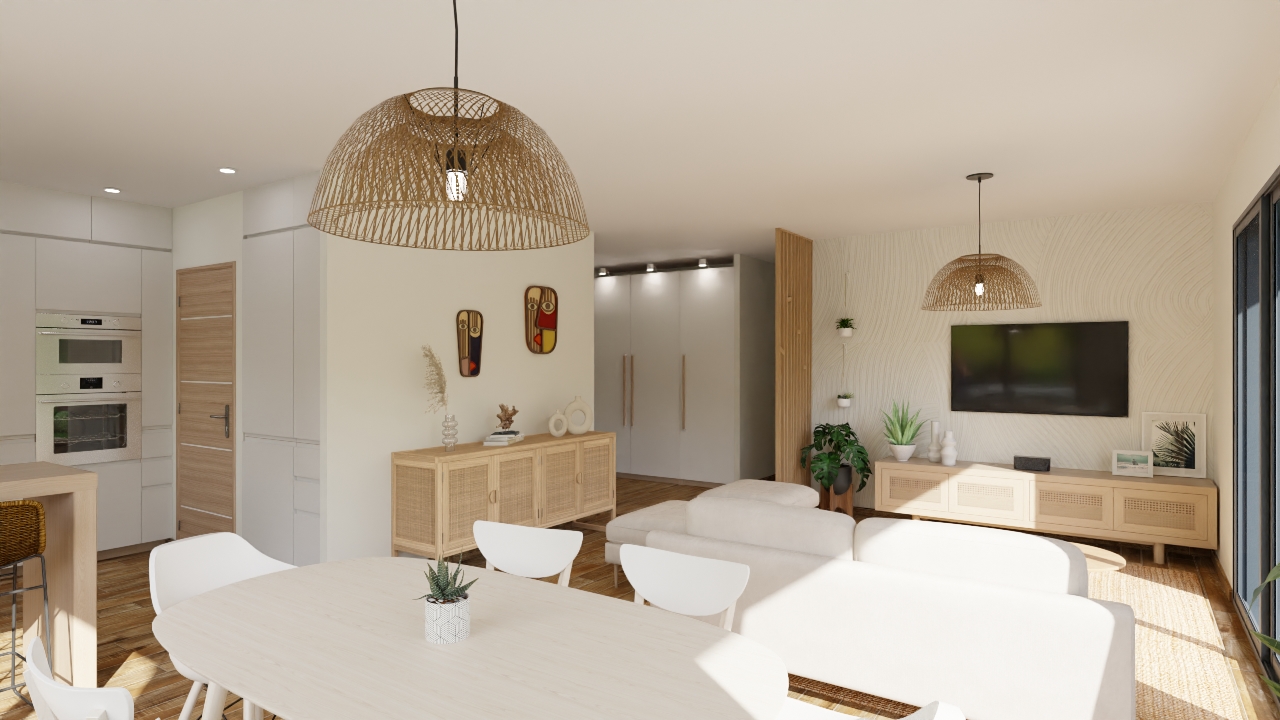 Maison de plain pied, sur sous sol complet à Neydens 74160