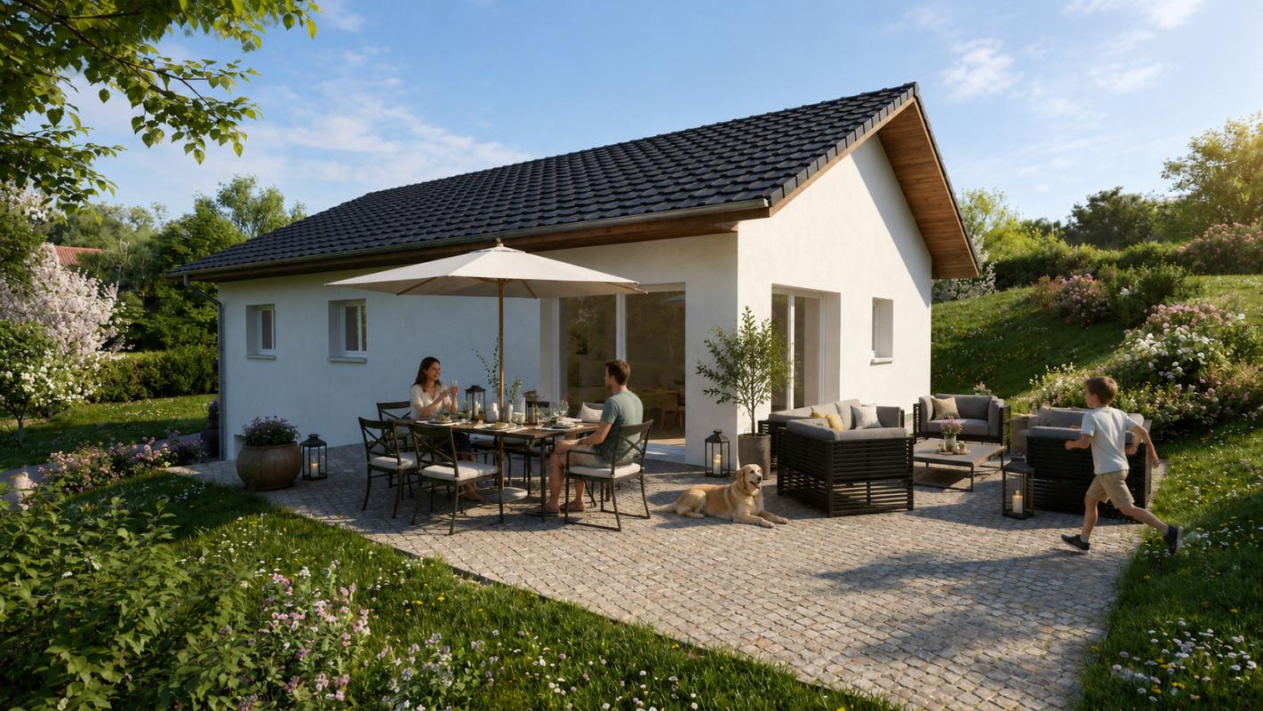 Projet de maison à construire sur mesure à Clarafond Arcine 74270