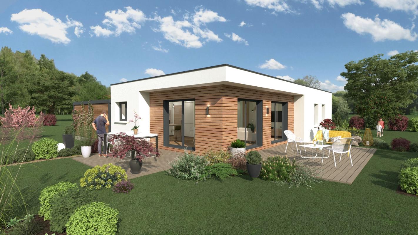 Projet construction maison plain pied sur sol sol BEAUMONT 74160