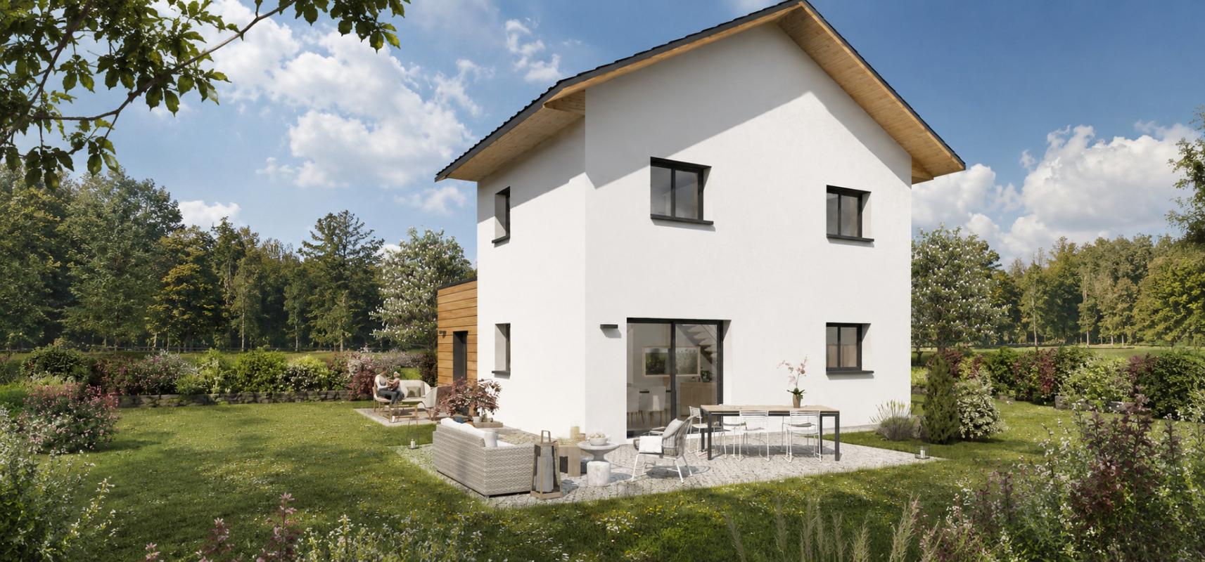 Projet de construction, maison à étage, ossature bois Bonneville 74130