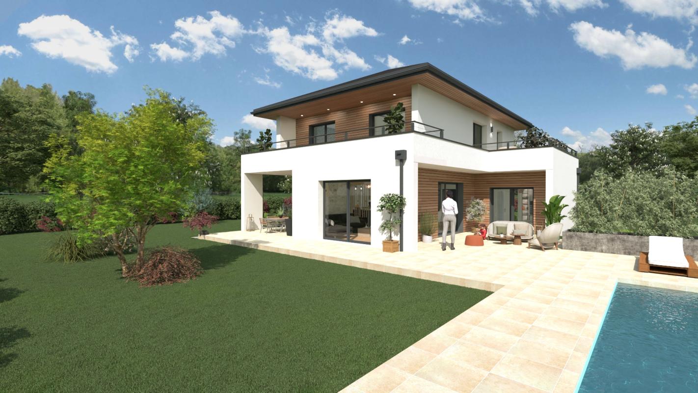 Scientrier (74930), projet de maison à étage en ossature bois