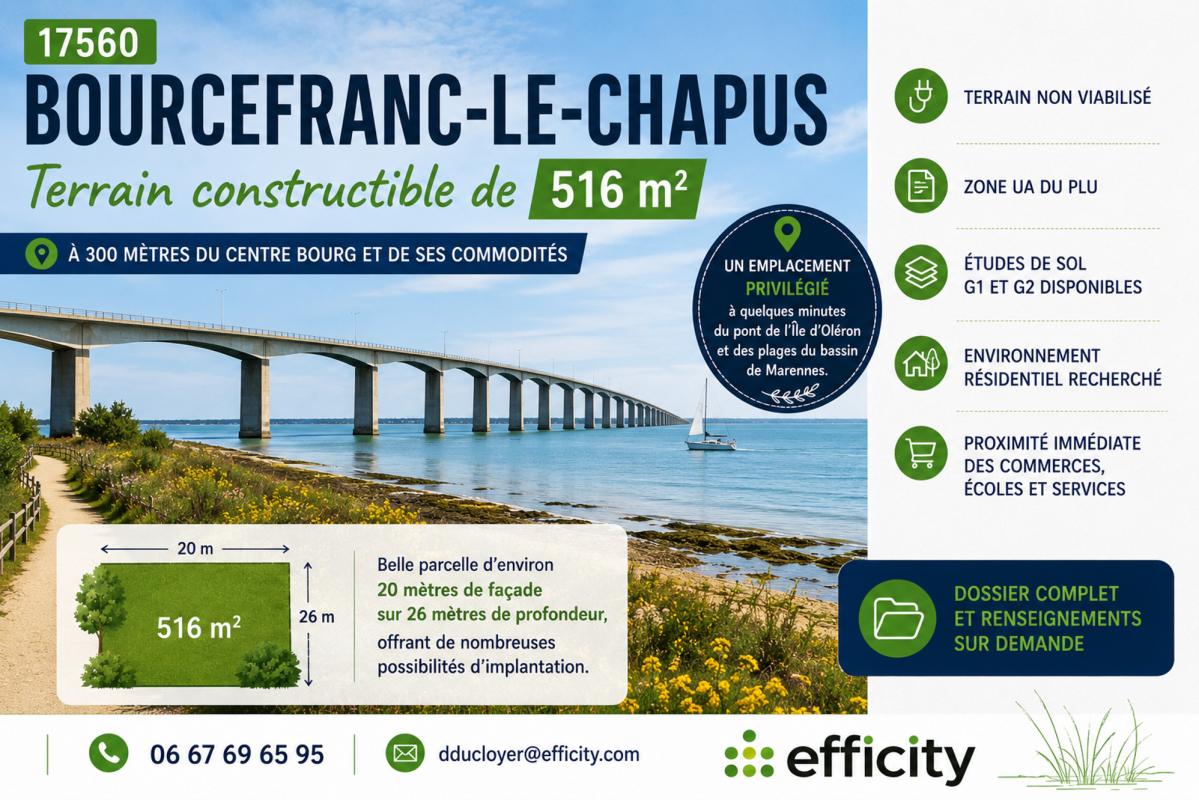 Terrain  Bourcefranc-le-Chapus