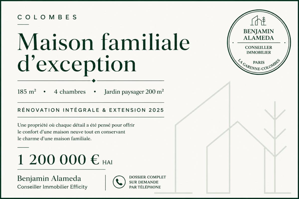 Pavillon 5 Pièce(s) Colombes