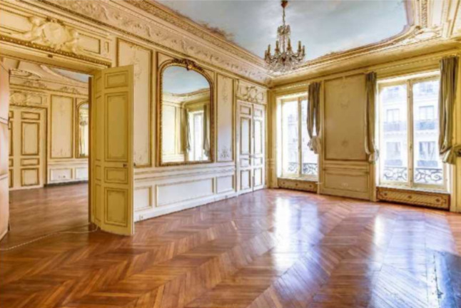 Opéra, Bureaux avec parquet, moulures et cheminées à louer