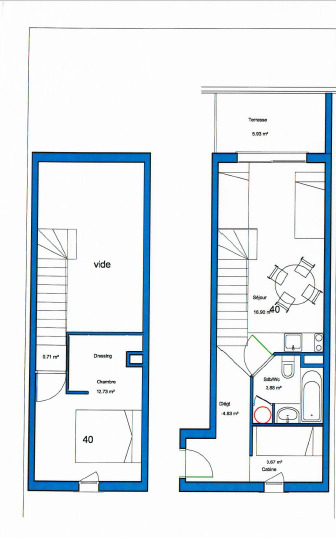 Vente T2 duplex - Résidence de tourisme GARDEN CITY à Rousset - Photo 5