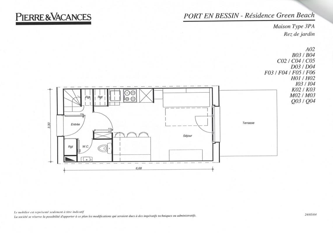 Vente Maison T3 en résidence de tourisme Pierre et Vacances à Port-en-Bessin-Huppain - Photo 3