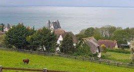 Bénerville-sur-Mer -Maison contemporaine de plain-pied avec vue mer et accès direct plage - Photo 3
